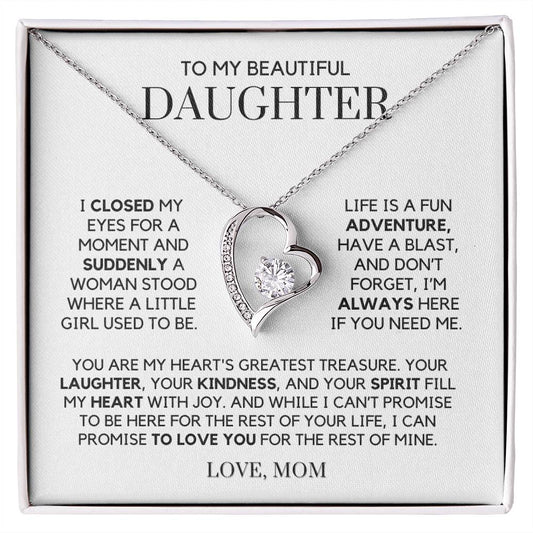 To My Daughter, From Mom - I Closed My Eyes For A Moment