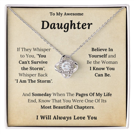 Daughter - If They Whisper - Love Knot Pendant