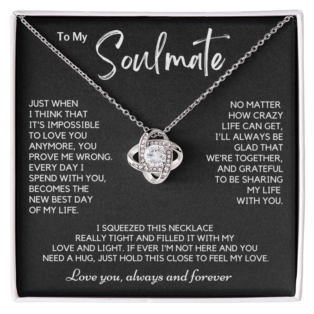 Soulmate - Just When - Love Knot Pendant