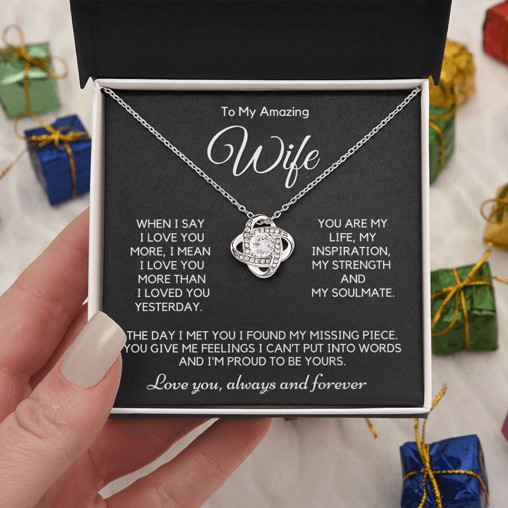 Wife - When I Say - Love Knot Pendant