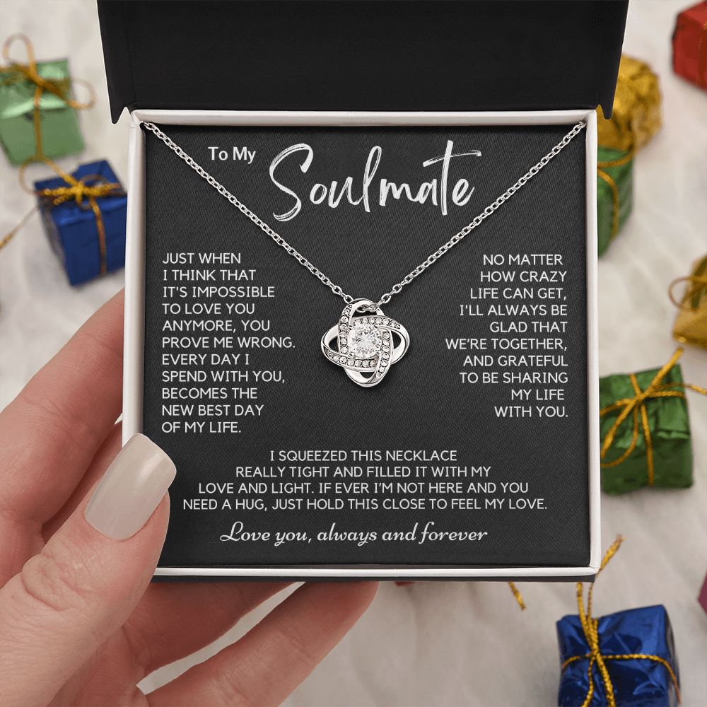 Soulmate - Just When - Love Knot Pendant