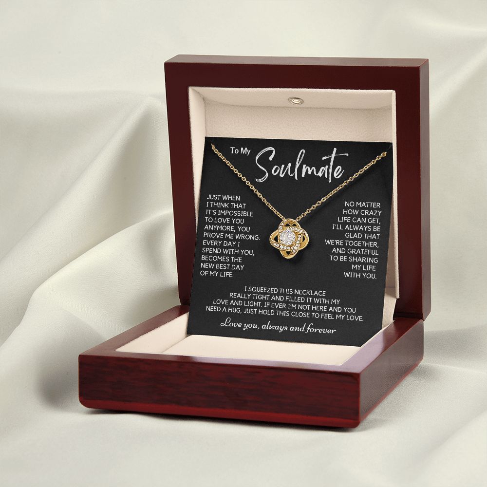 Soulmate - Just When - Love Knot Pendant