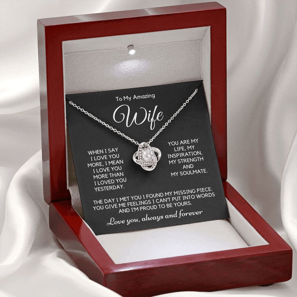 Wife - When I Say - Love Knot Pendant