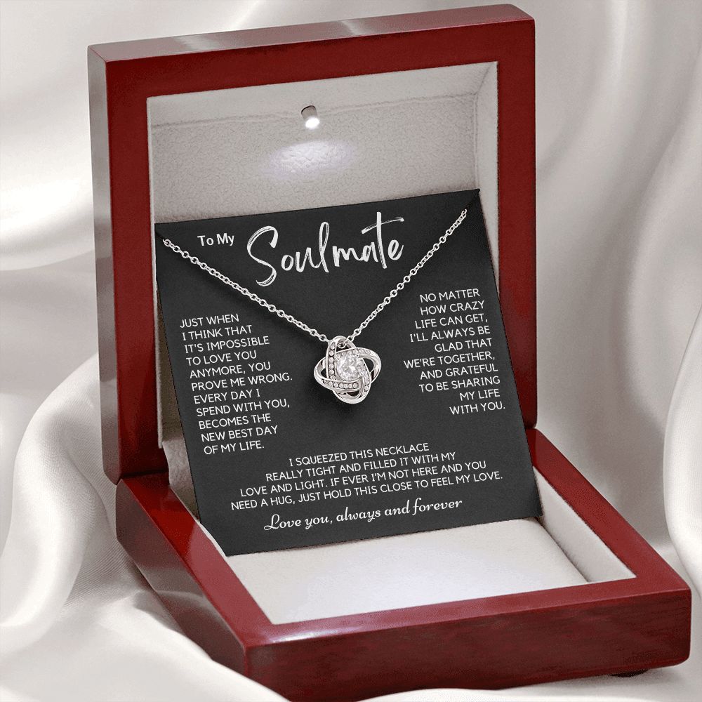 Soulmate - Just When - Love Knot Pendant