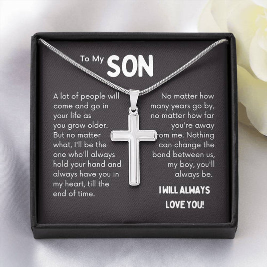 To My Son - Stunning Artisan-Crafted Cross Necklace